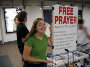 Free Prayer, Jesus Booth